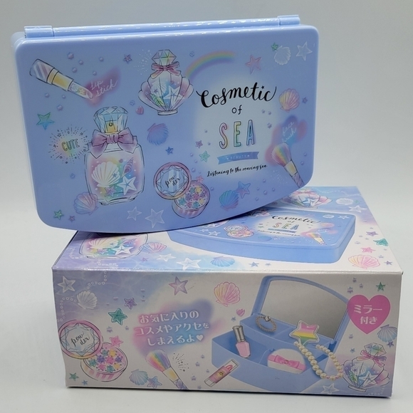 Qlia Accessories - Qlia Cosmetic of Sea Beauty Blue cosmetic jewelry Box